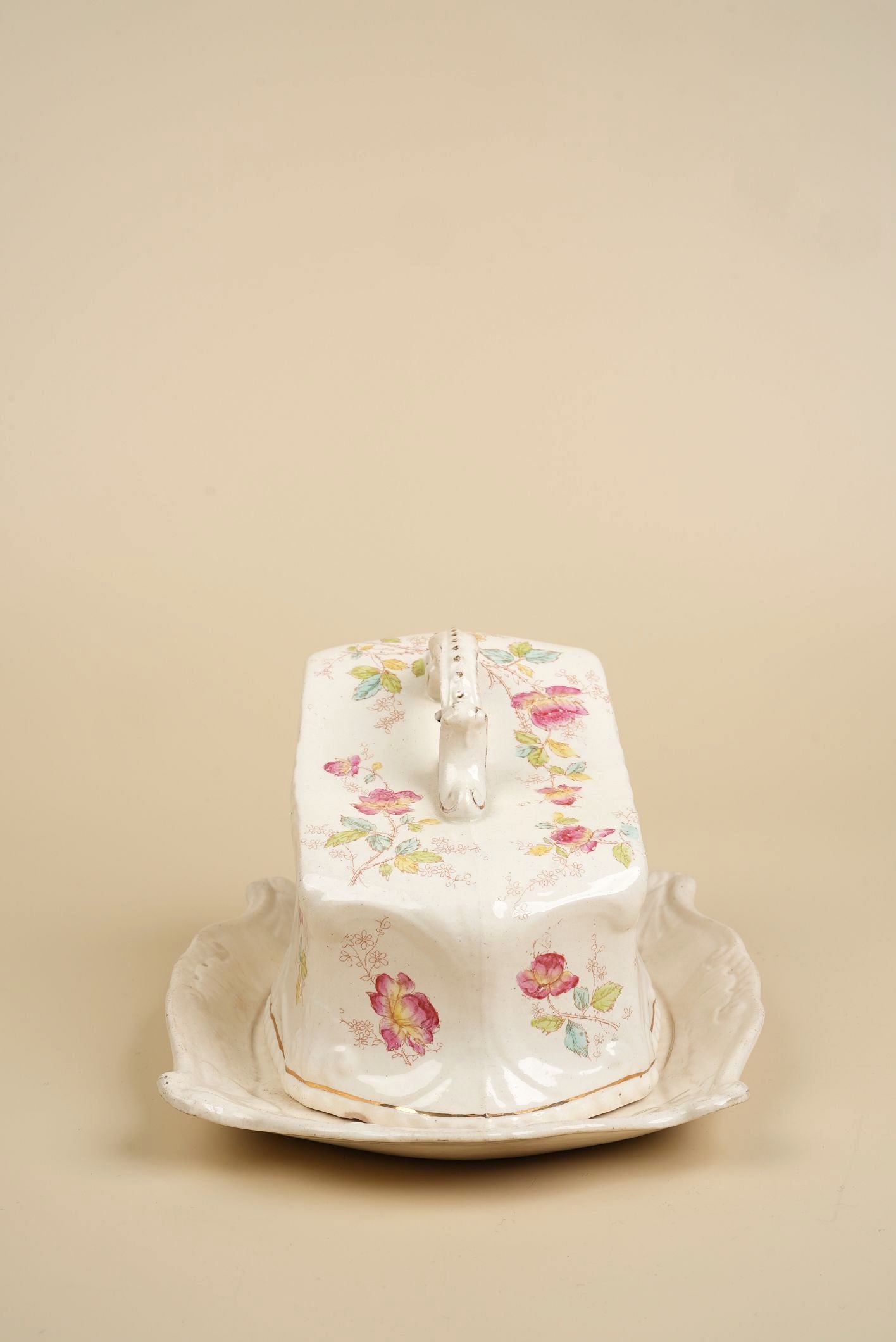 Antique Edwardian Cheese Dish with Cover