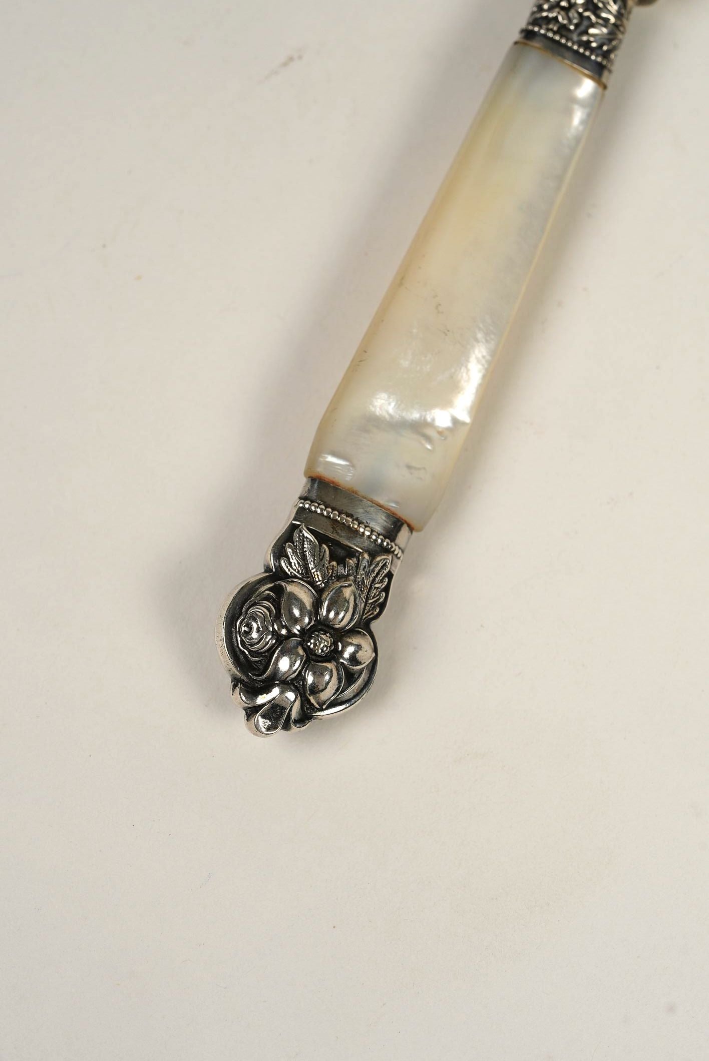 Antique Mother of Pearl Fork & Knife Set