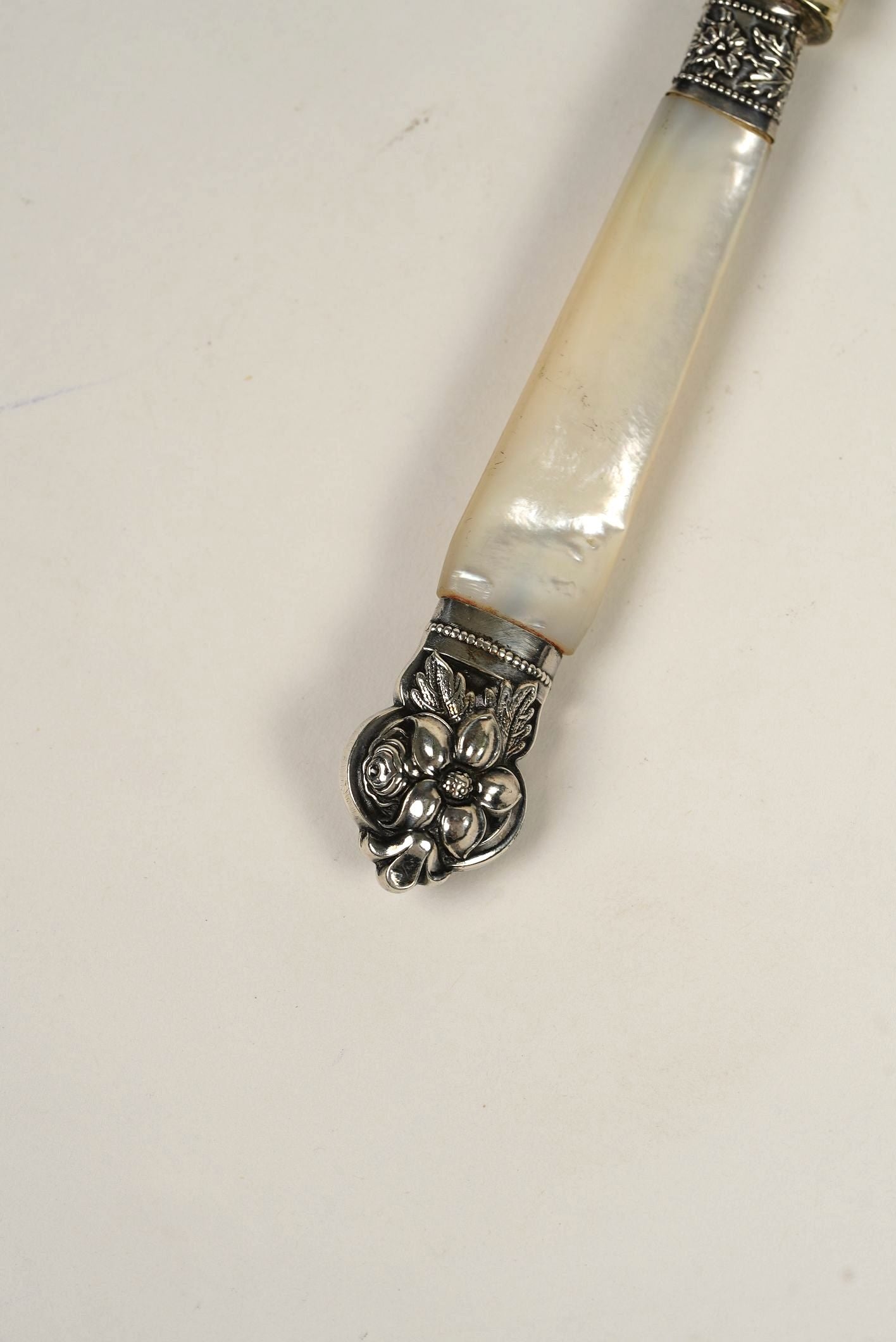 Antique Mother of Pearl Fork & Knife Set