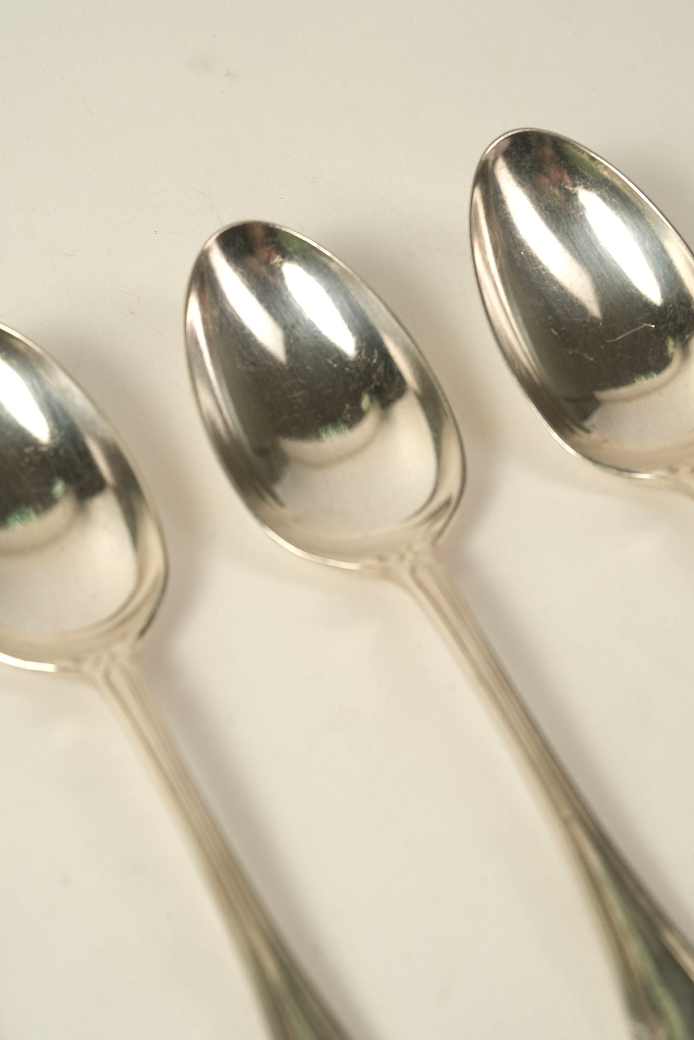 Set of 5 Antique Silver-Plated Teaspoons