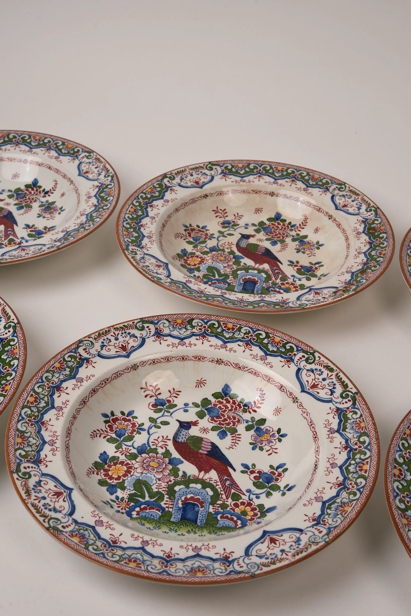 Antique Booths 'Old Dutch Peacock' China Dinner Service