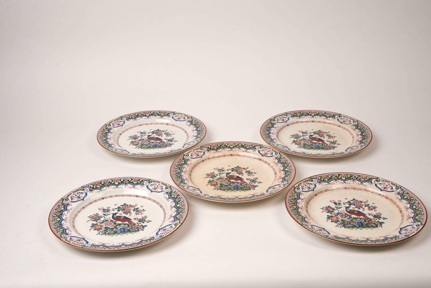 Antique Booths 'Old Dutch Peacock' China Dinner Service