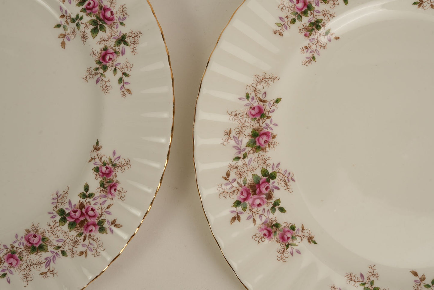 Set of 8 | Royal Albert Victoriana Rose Dinner Plates