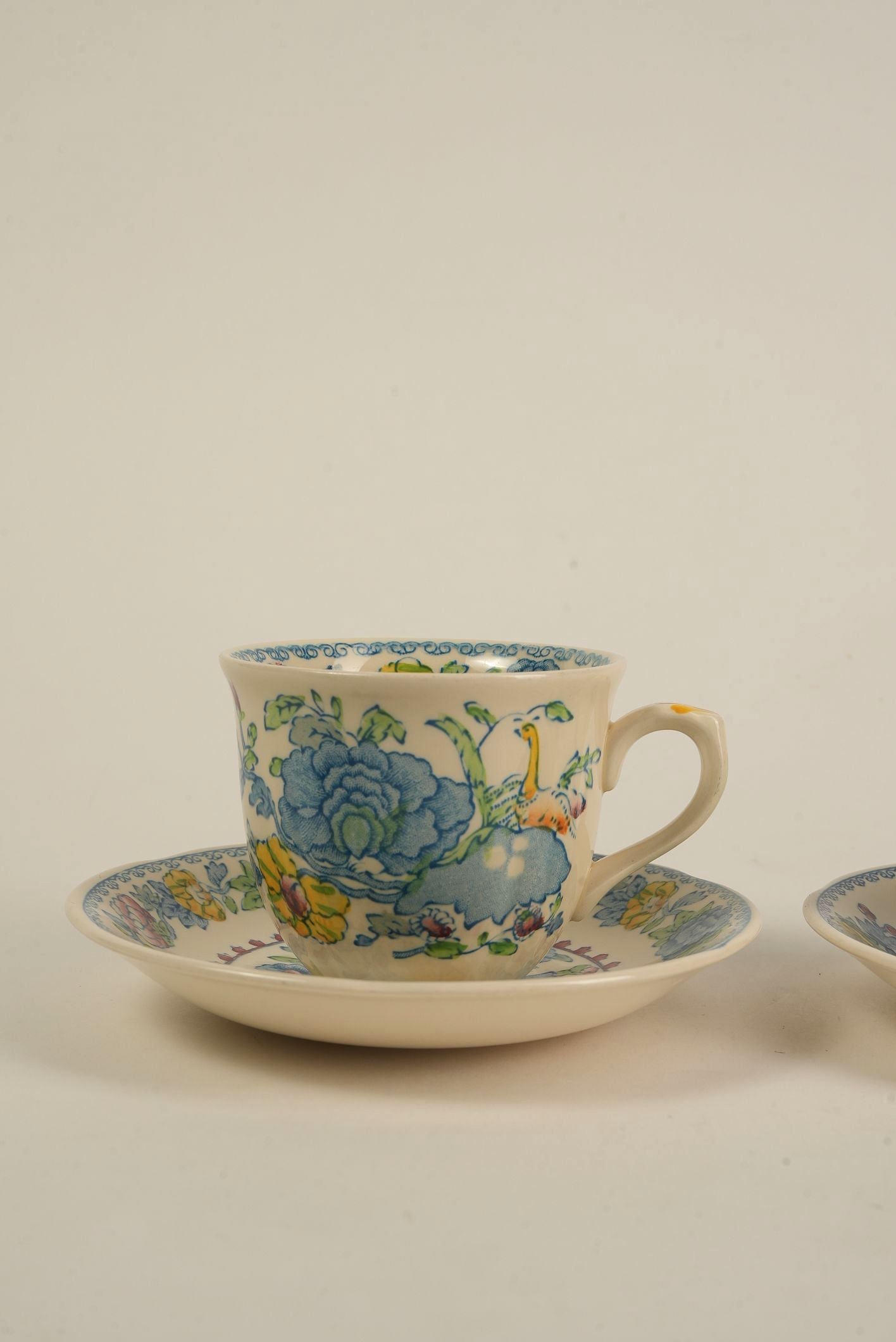 Set of 5 | Vintage Mason's Regency Tea Cups & Saucers