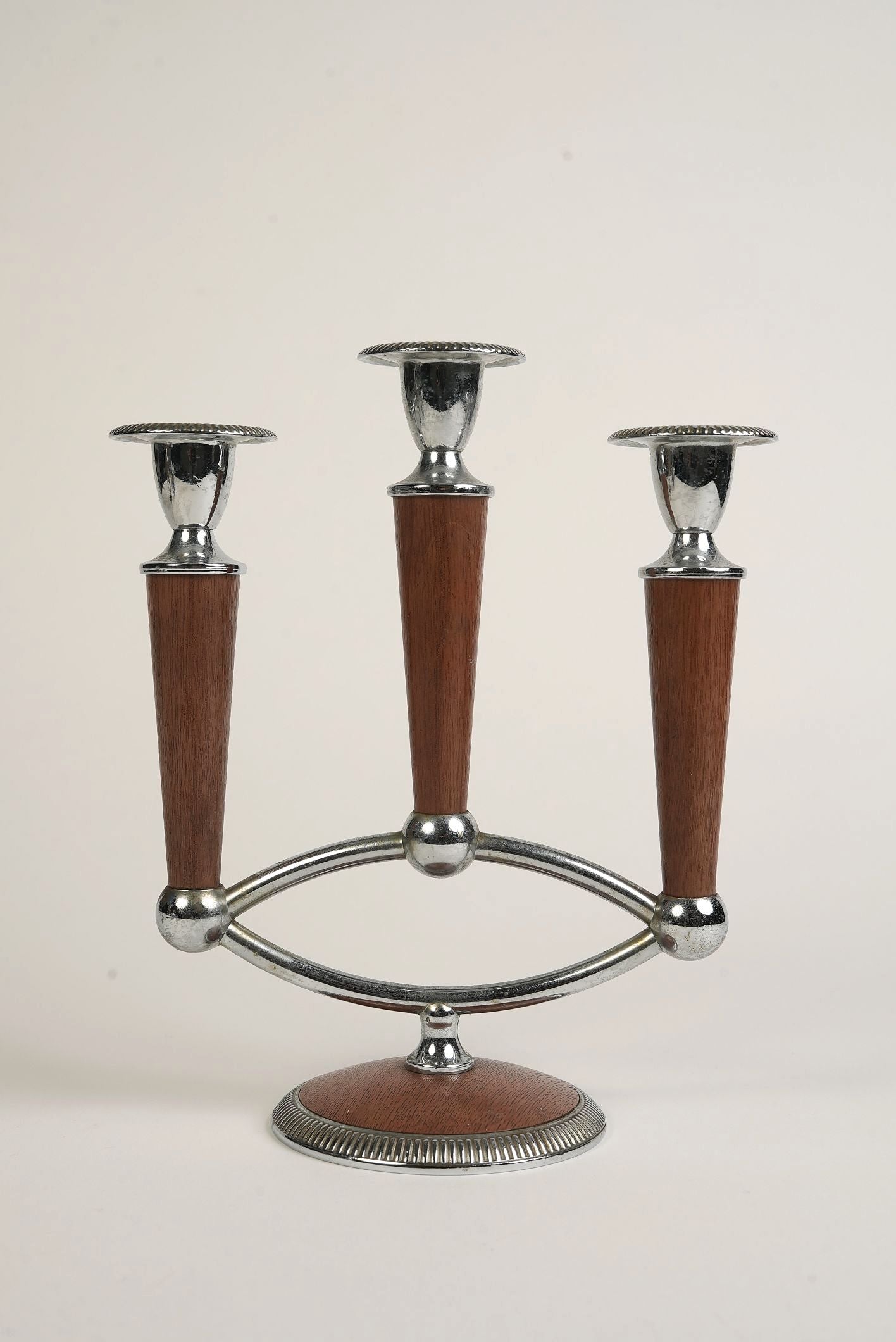 Mid-Century Atomic Candelabra | Set of 2