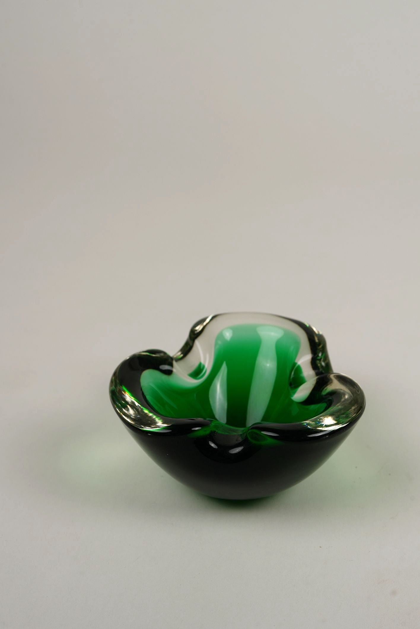 Murano Hand-Blown Glass Ashtray