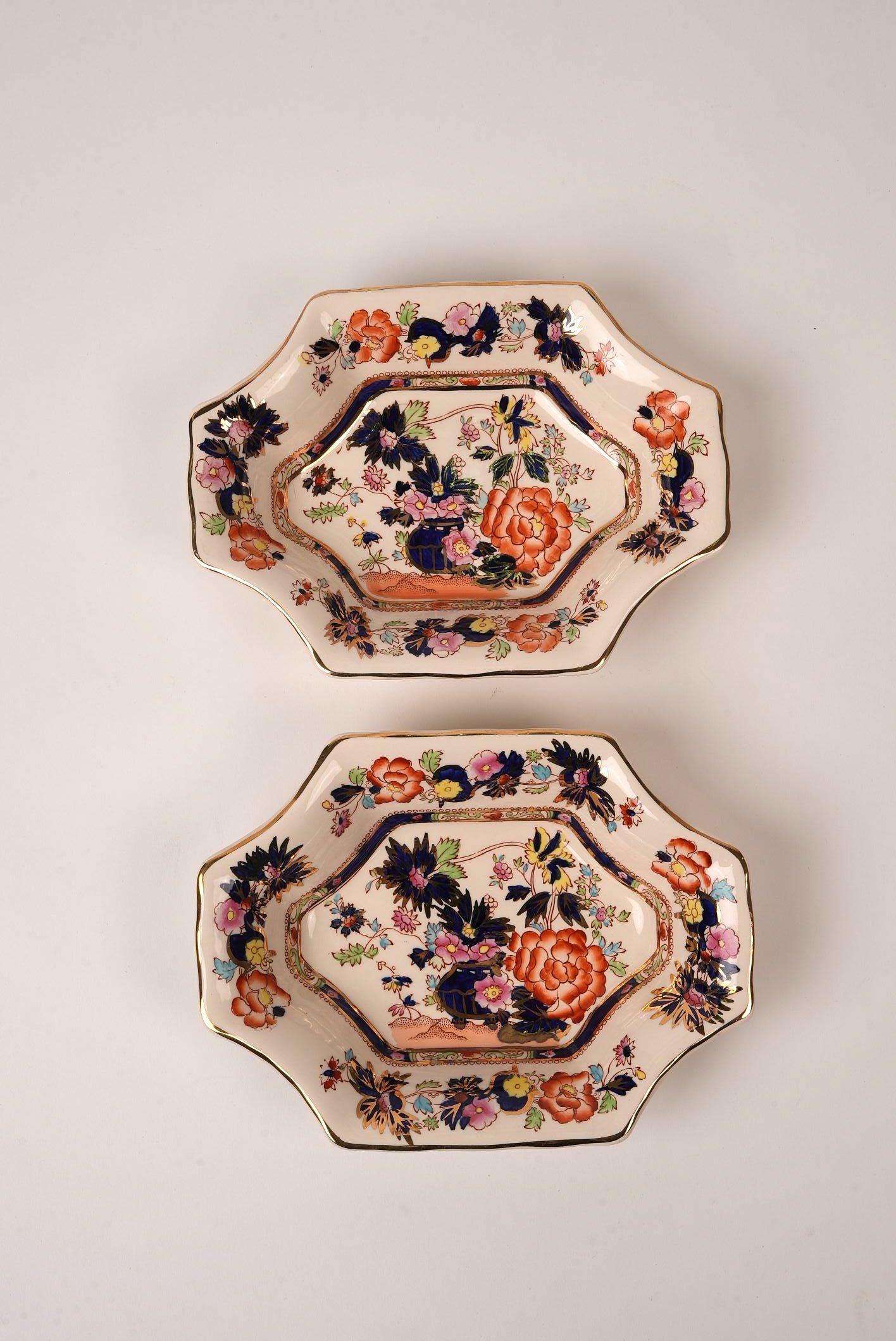 Octagonal Mason's Ironstone Mandarin Dish