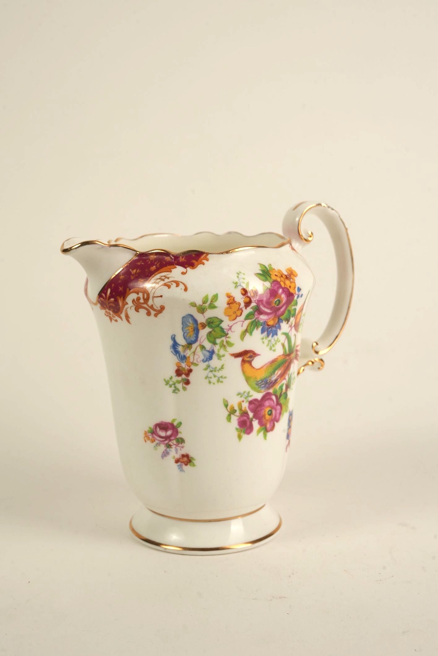 Paragon "Rockingham" Hand-Painted Bone China Creamer