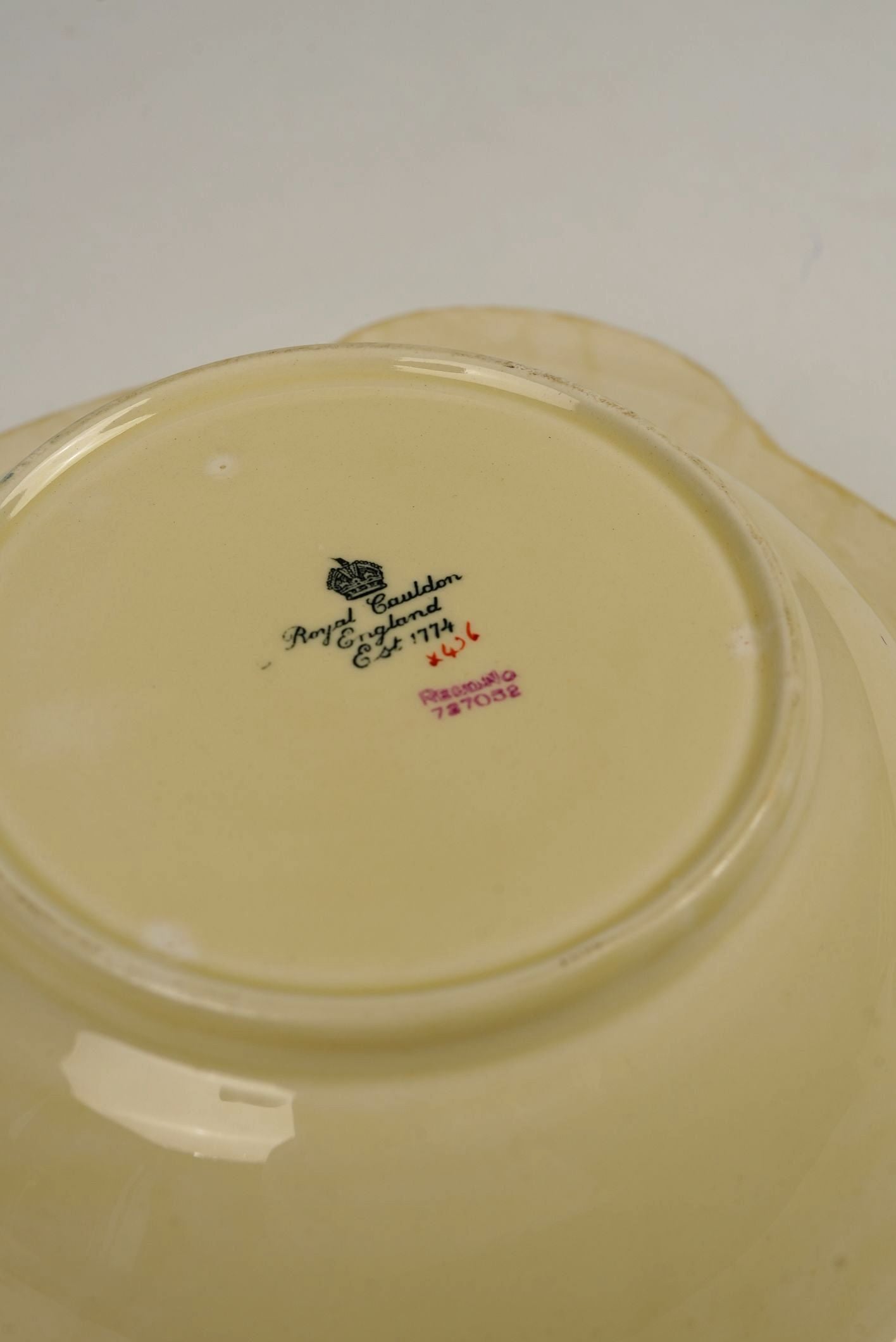 Royal Cauldon Hand-Painted Floral Dessert Bowls, Set of 4