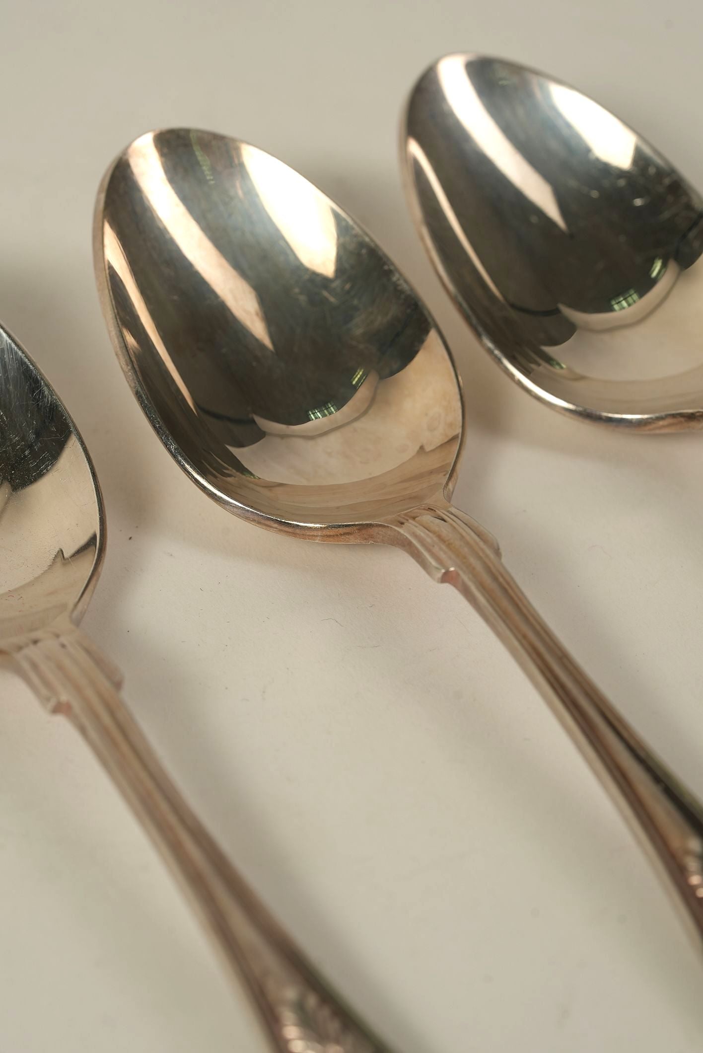 Set of 6 | Vintage Silver-Plated Teaspoons with Ornate Handles