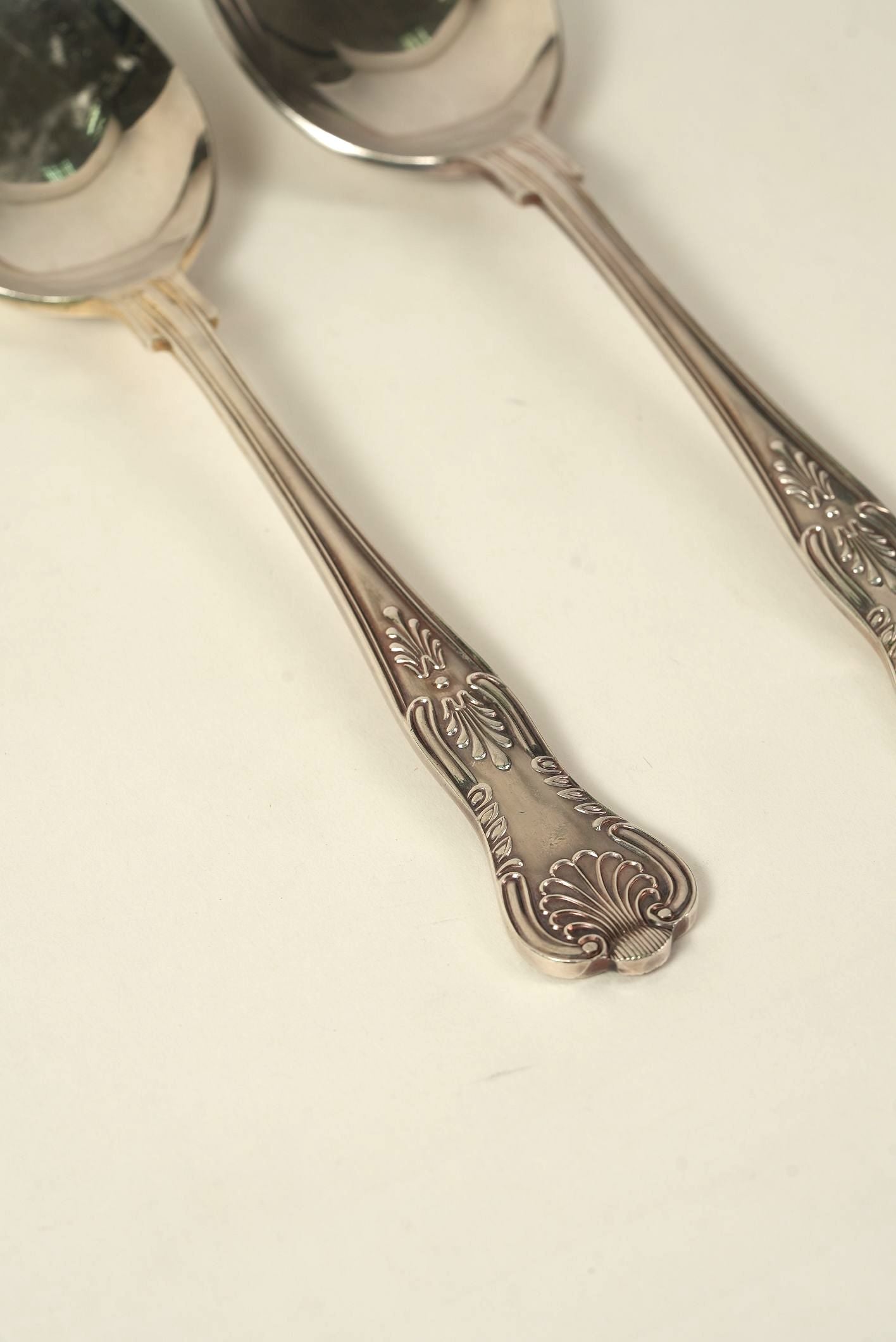 Set of 6 | Vintage Silver-Plated Teaspoons with Ornate Handles