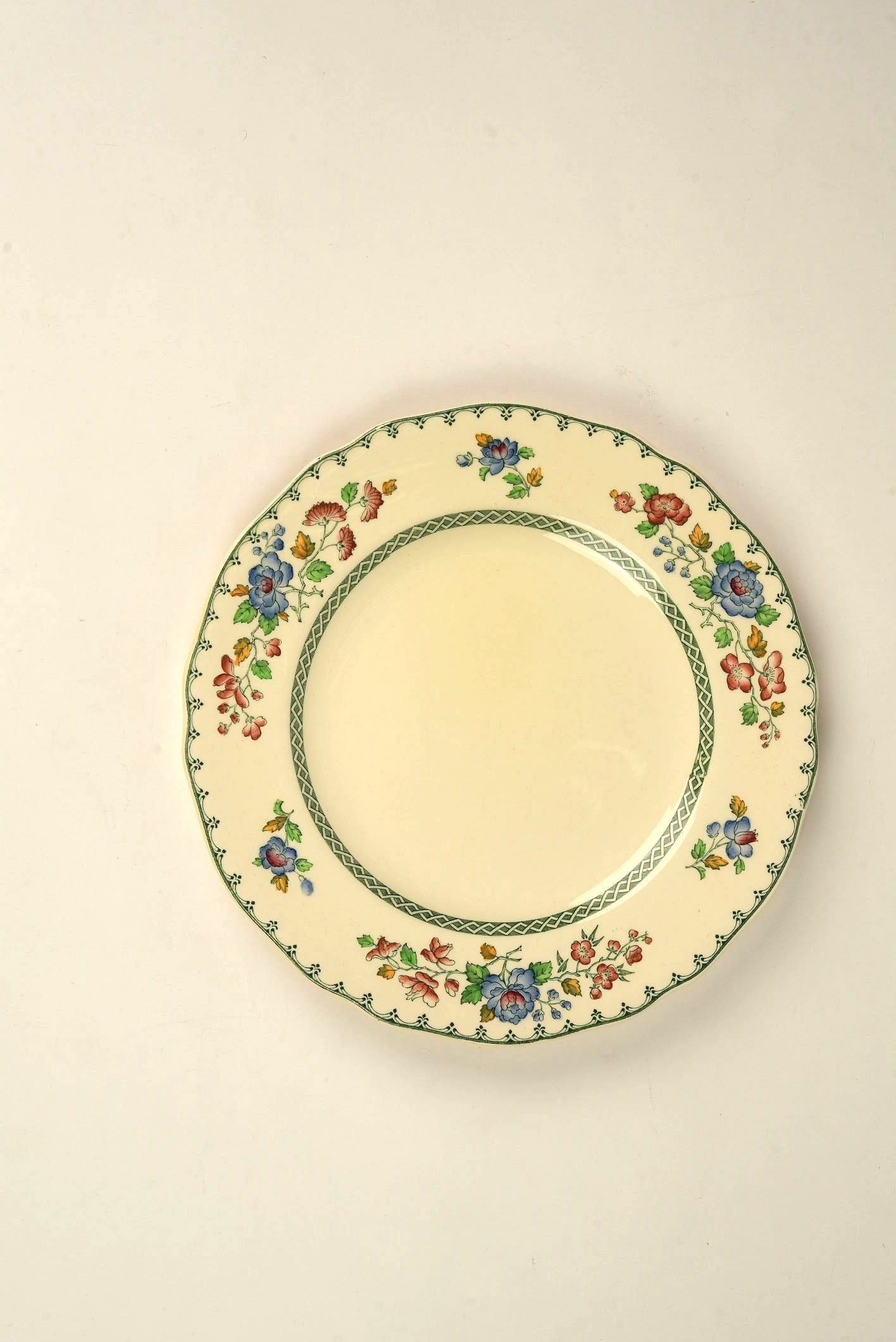 Vintage Copeland Spode 'Royal Jasmine' Dinner Plates | Set of 5