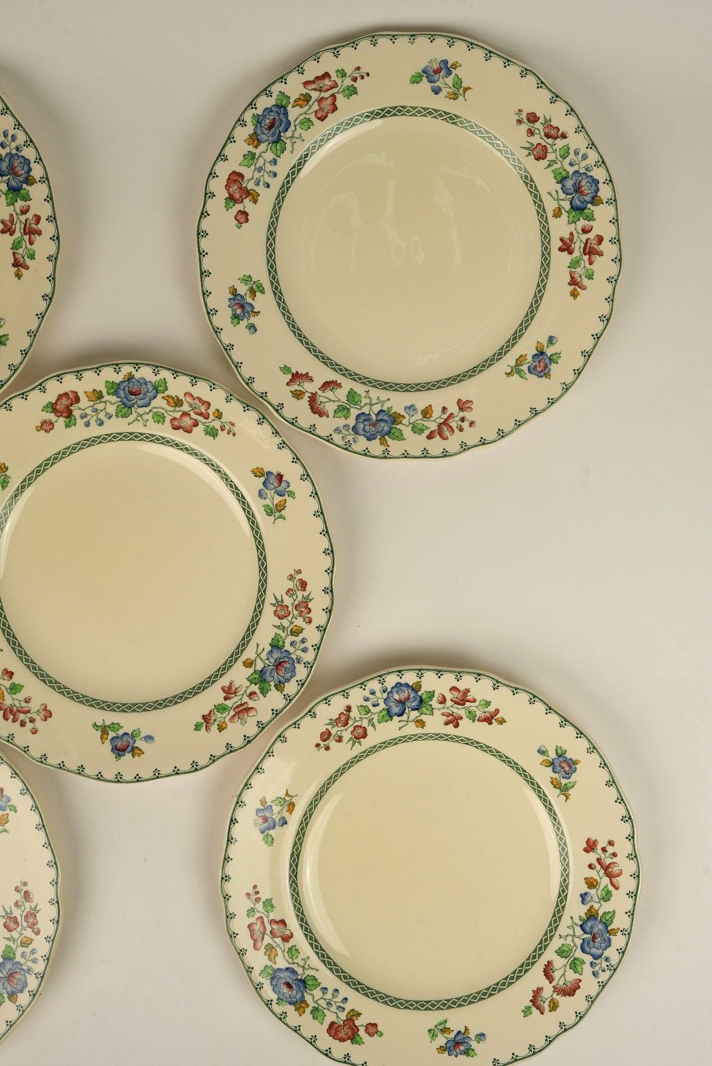 Vintage Copeland Spode 'Royal Jasmine' Dinner Plates | Set of 5