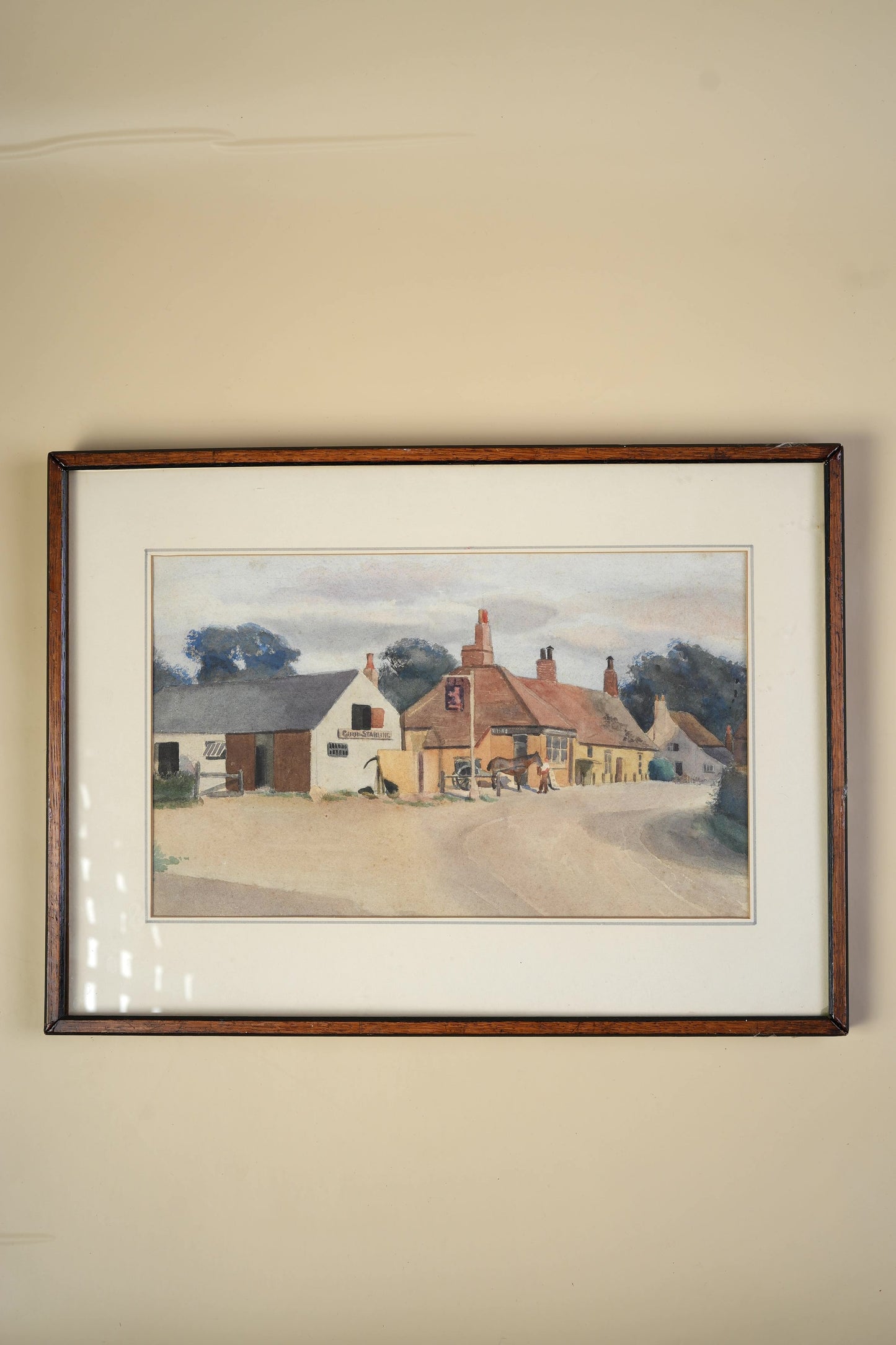 Vintage Watercolour | Village Inn and Coaching Road