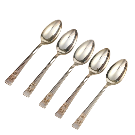 Antique Sliver Plated Dinner Spoons | Set of 8