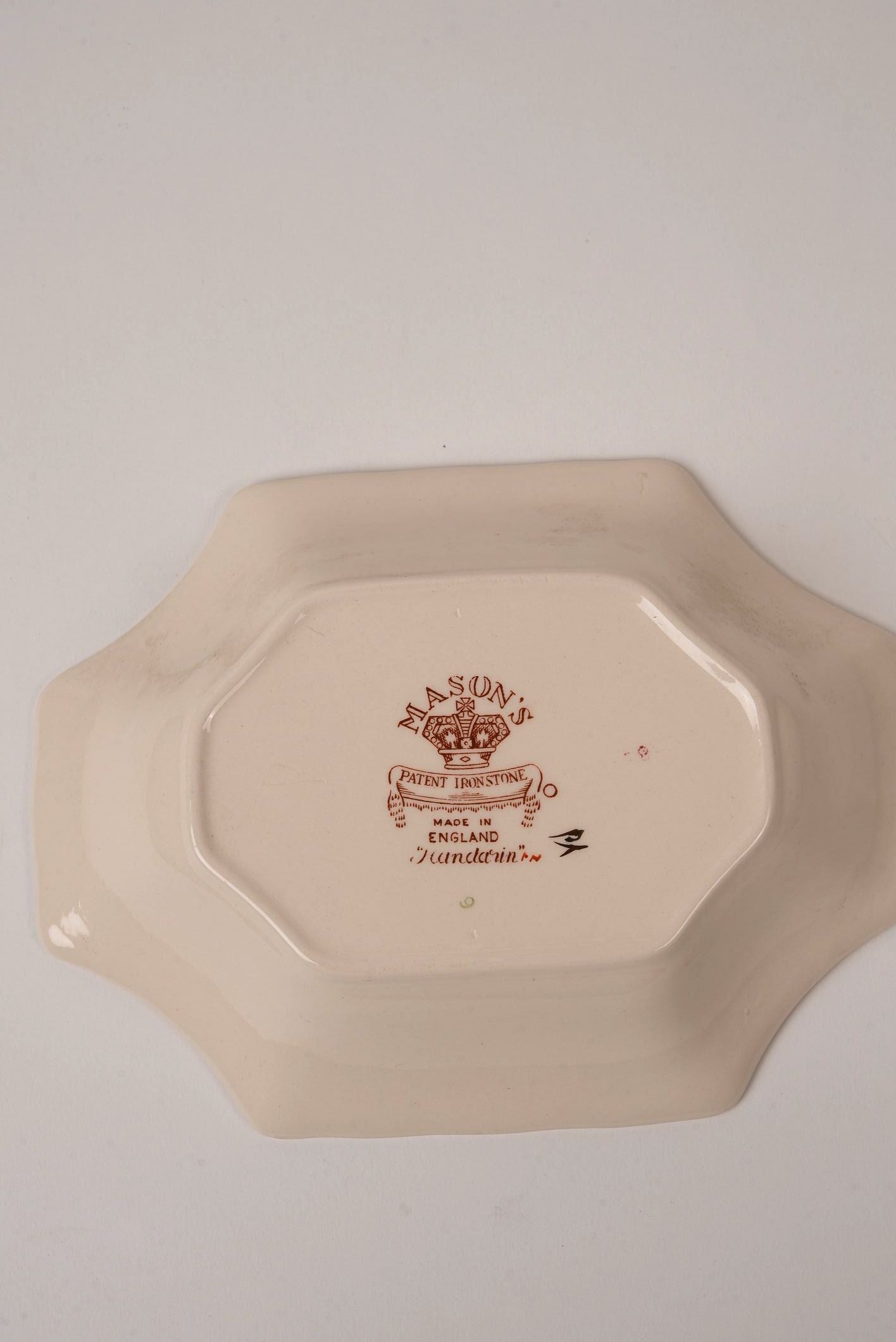 Octagonal Mason's Ironstone Mandarin Dish
