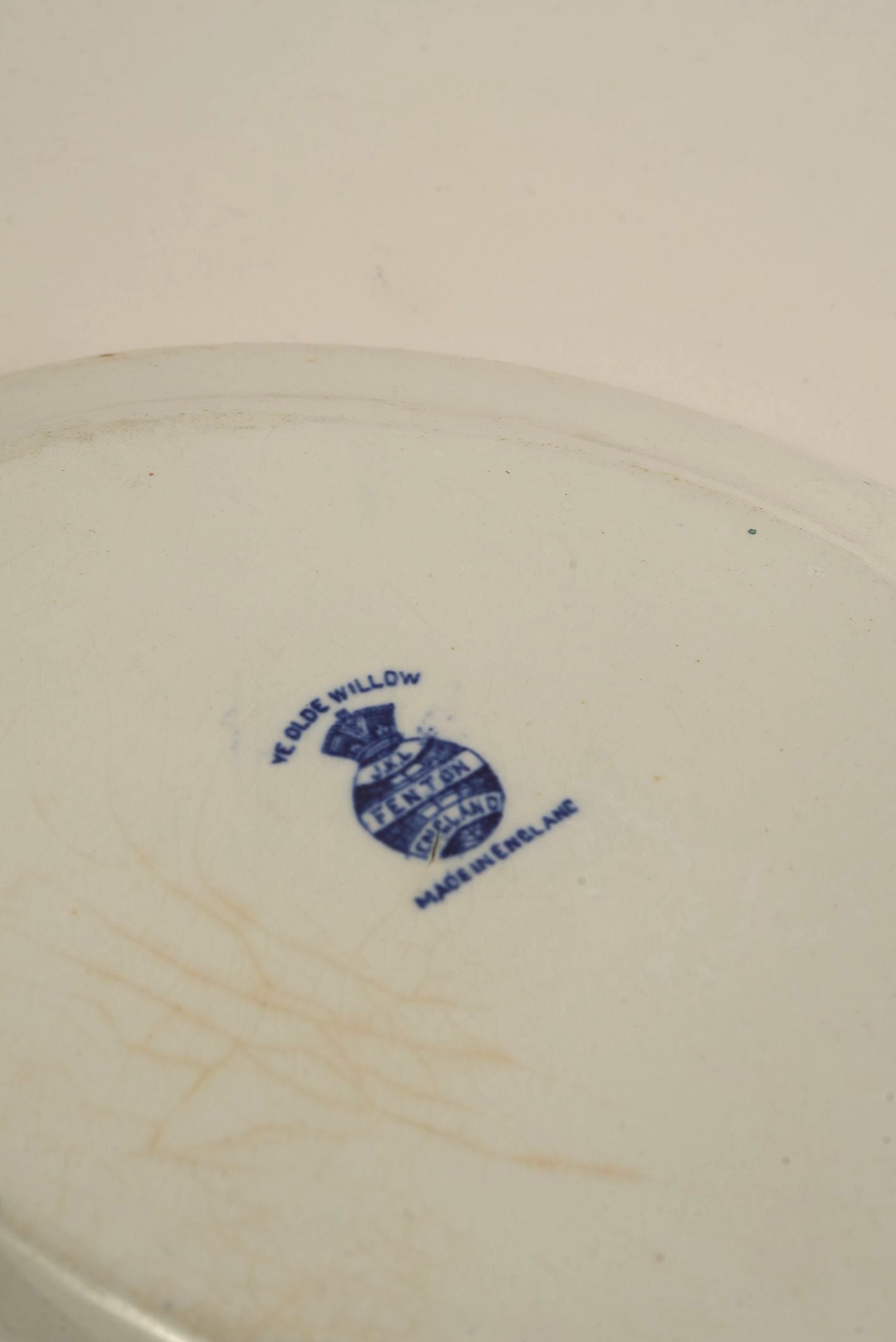 Vintage “Ye Olde Willow” Oval Serving Platter – Fenton, England