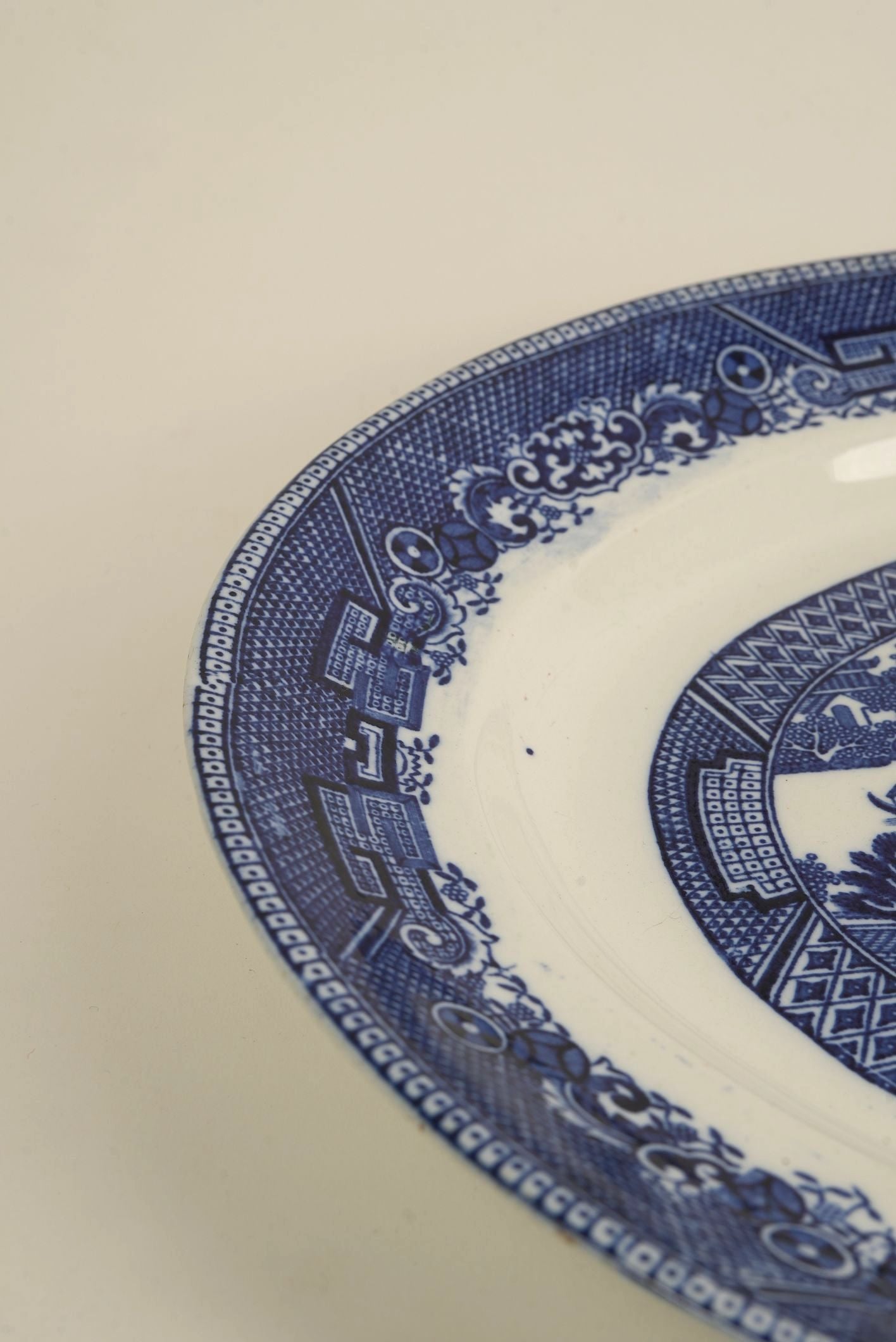 Vintage “Ye Olde Willow” Oval Serving Platter – Fenton, England
