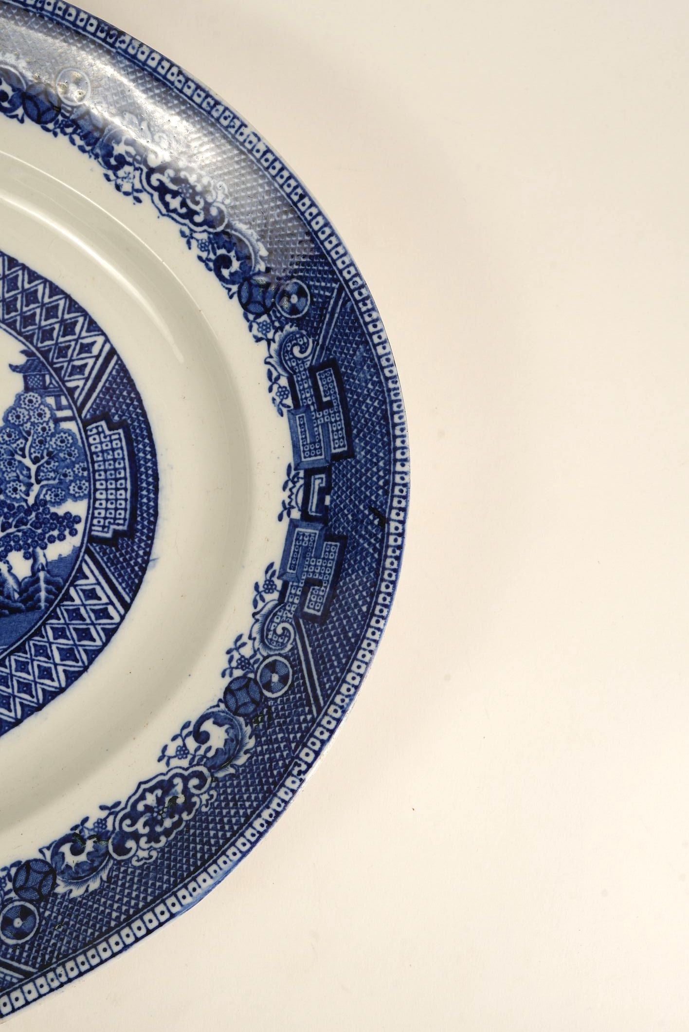 Vintage “Ye Olde Willow” Oval Serving Platter – Fenton, England