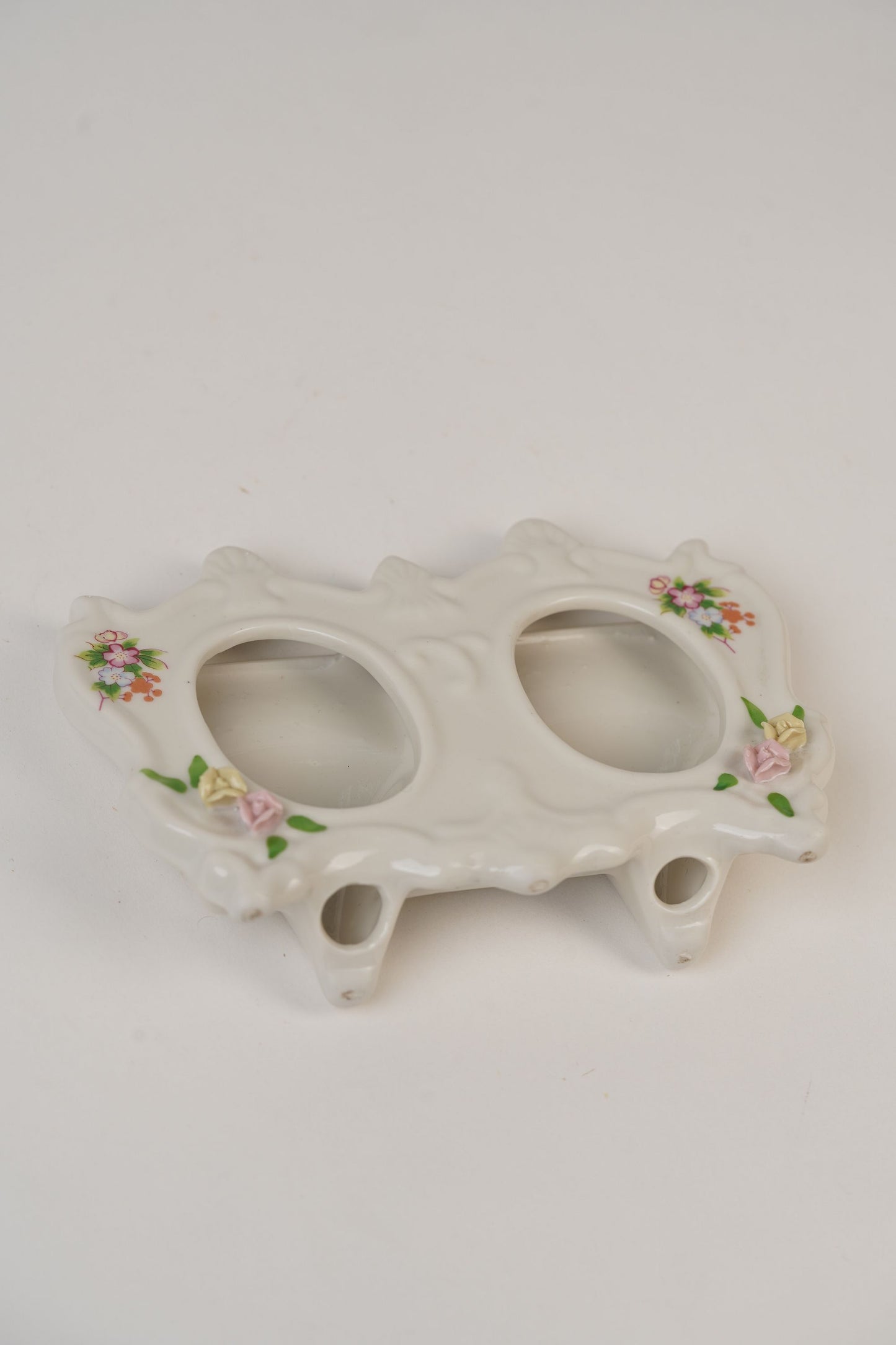 Vintage Porcelain Double Frame