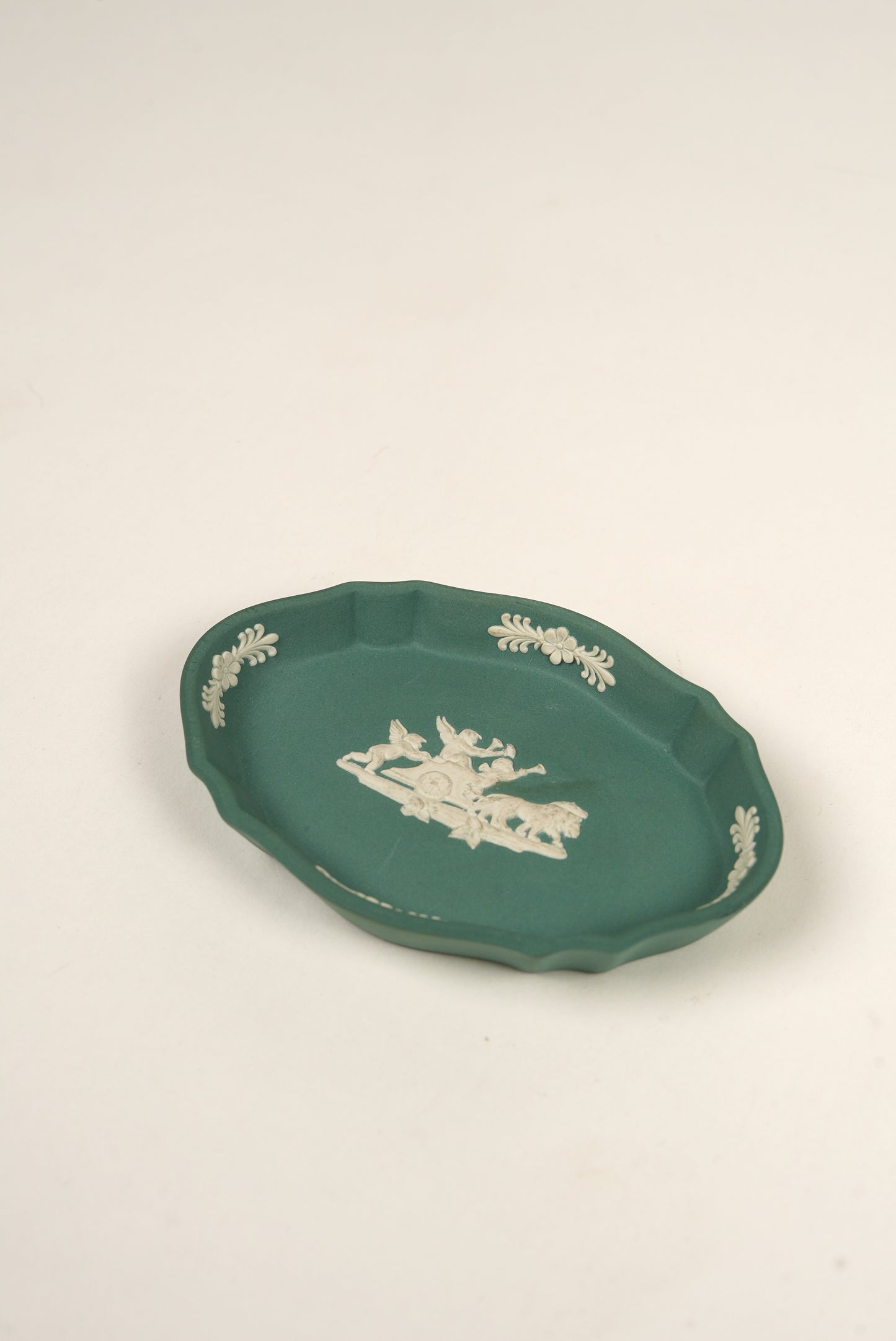 Jasperware Wedgwood Teal Trinket Dish