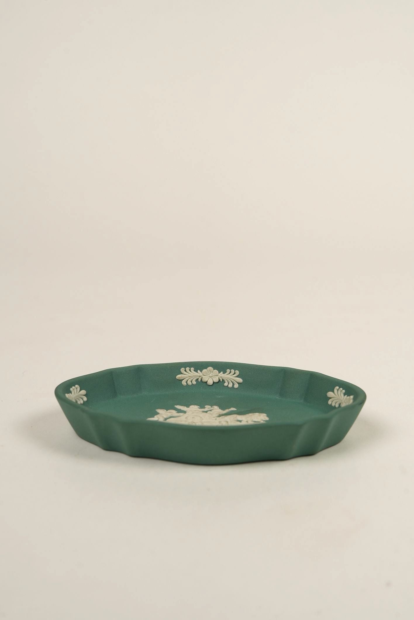 Jasperware Wedgwood Teal Trinket Dish