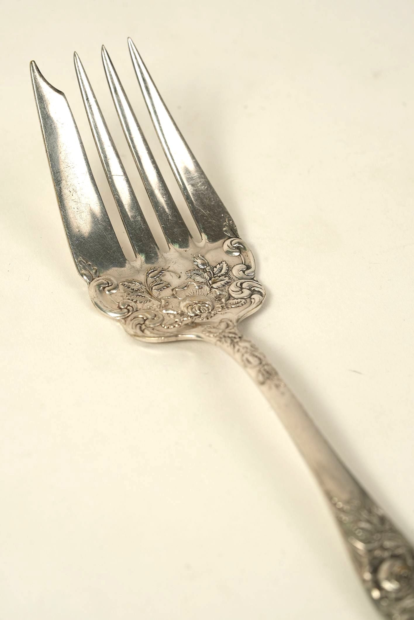 Antique Rosalie Serving Fork