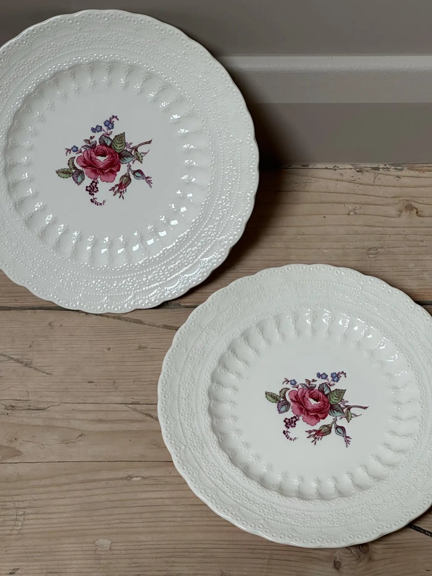 Spode 'Billingsley Rose' Plates | Set of 2