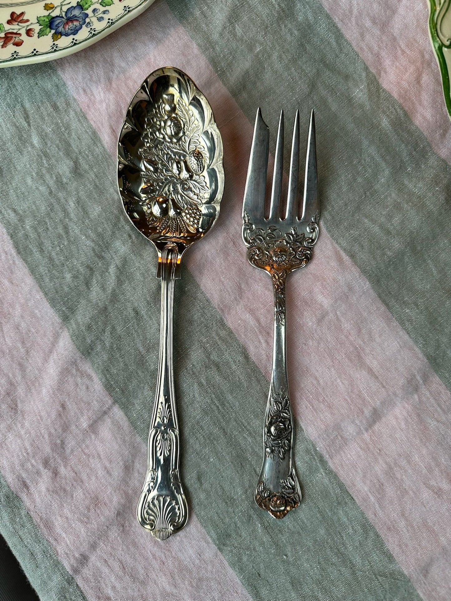 Antique Rosalie Serving Fork