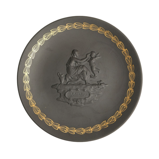 Vintage Wedgwood Gold & Black Plate