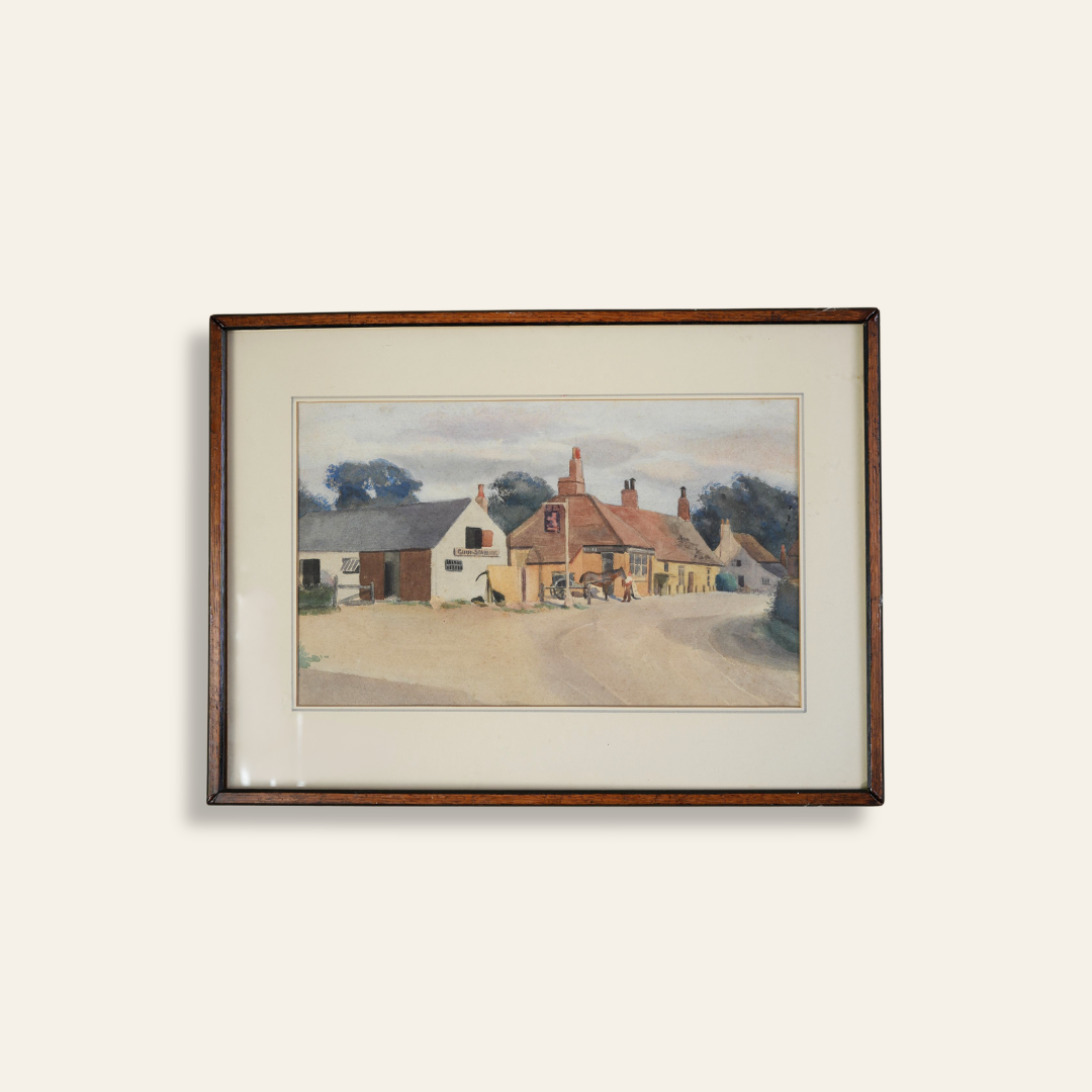 Vintage Watercolour | Village Inn and Coaching Road