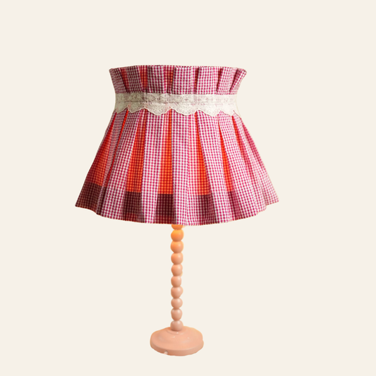 Lace Pleated Cotton Shade
