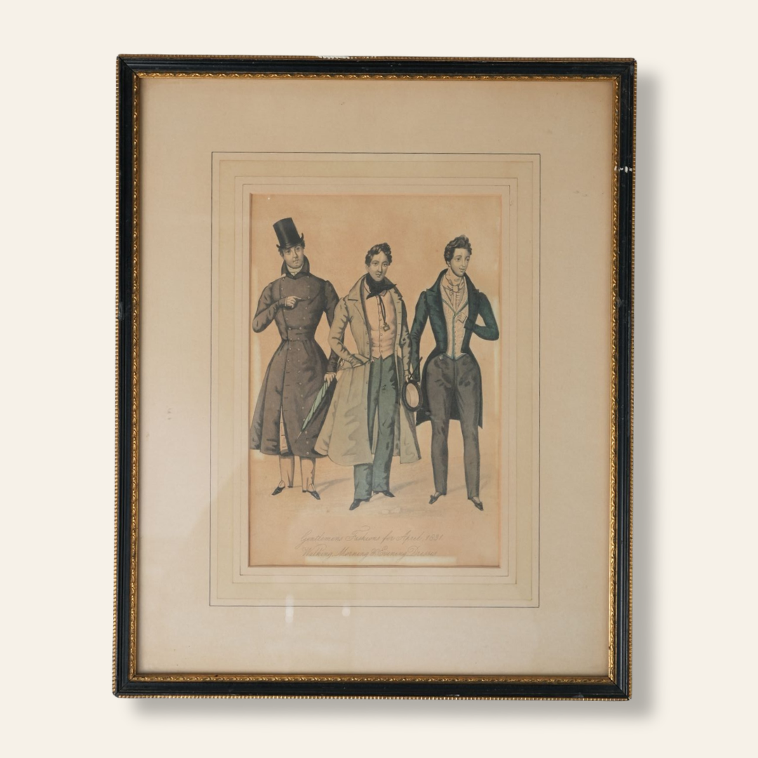 Gentlemen's Fashion Vintage Art