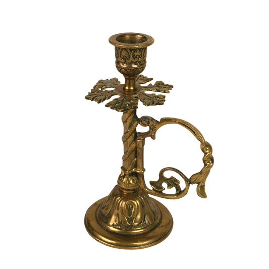 1870s Antique Candle Stands With Holders | Set of 2