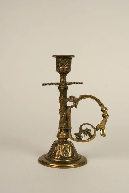 1870s Antique Candle Stands With Holders | Set of 2