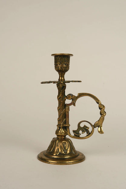 1870s Antique Candle Stands With Holders | Set of 2