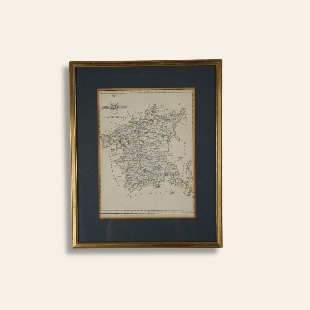 Antique Map of Worcestershire by John Cary, 1787