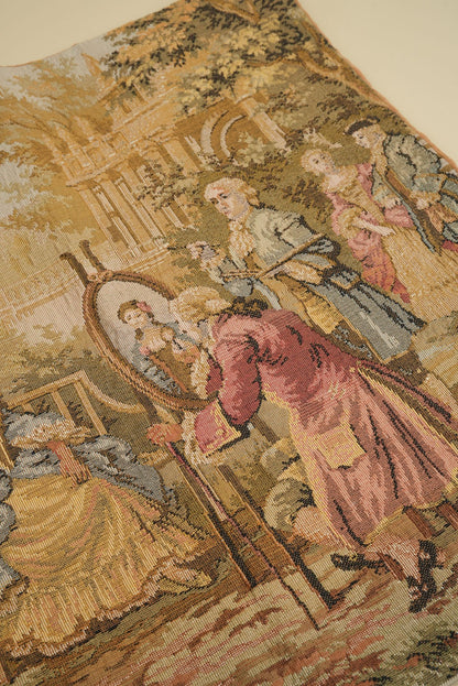 French Pastoral Tapestry Cushion Cover