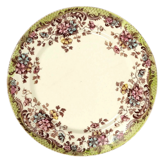 Set of 5 | Antique William Northwood “Maine” Pattern Lunch Plates