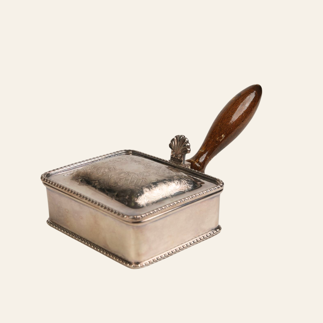 Silver-Plated Vintage Silent Butler