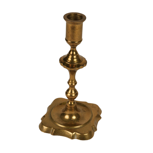 Vintage Brass Candle Holders | Set of 2