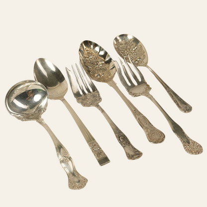 Antique Rosalie Serving Fork