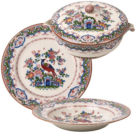 Antique Booths 'Old Dutch Peacock' China Dinner Service