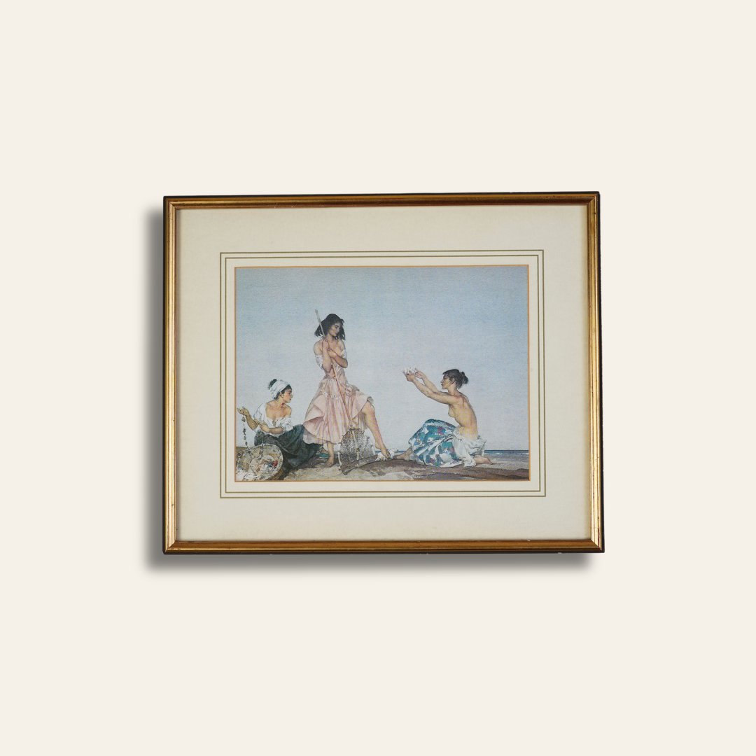 "The Sentimentalists" | Vintage Framed Print
