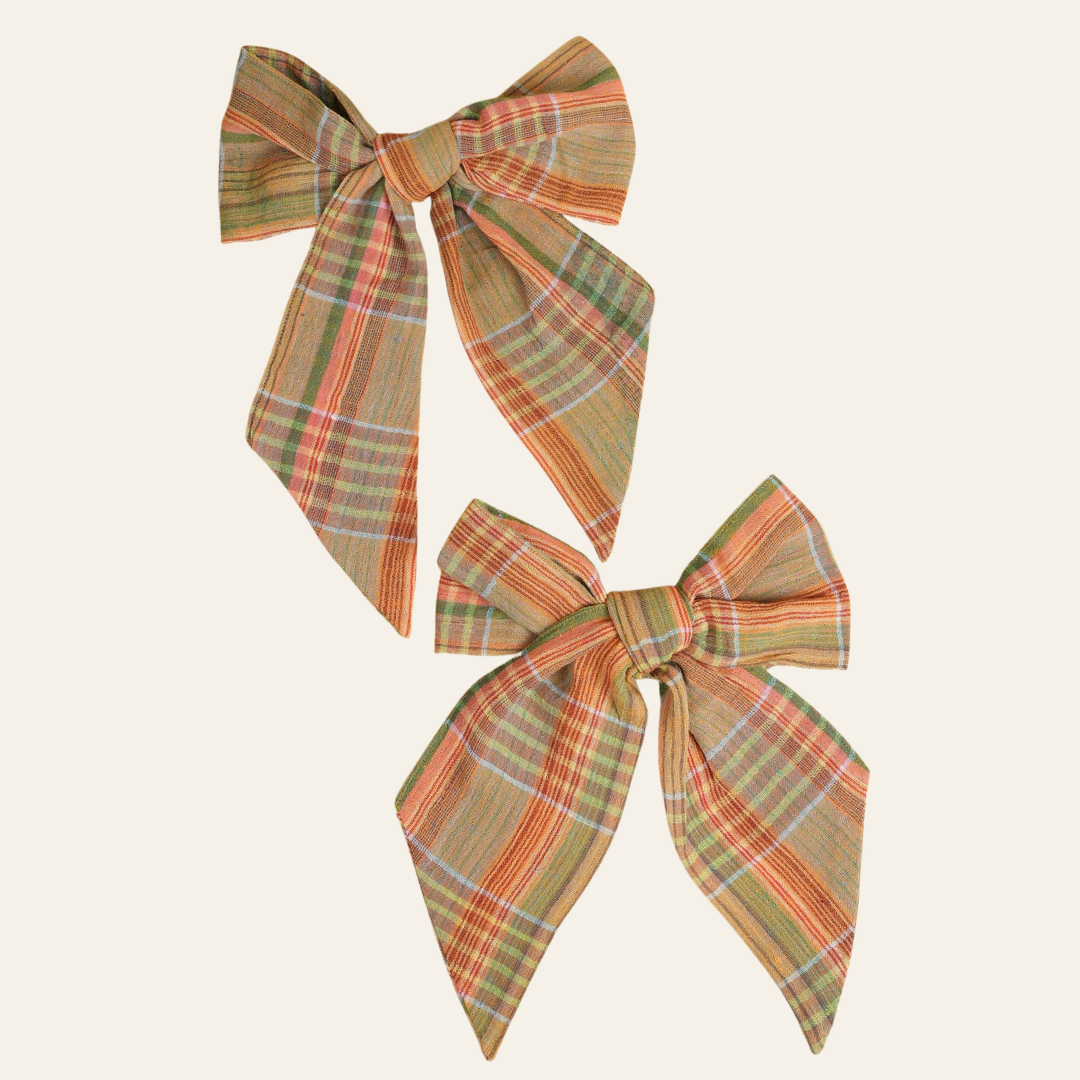 Ochre Festive Bows  | Set of 2