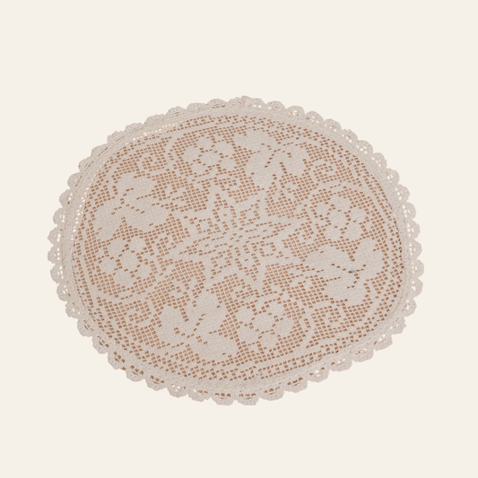 Vintage Embroidered Doiley | Set of 3