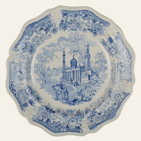 Jones 'Asiatic Beauties' Pearlware Plates, Circa 1835