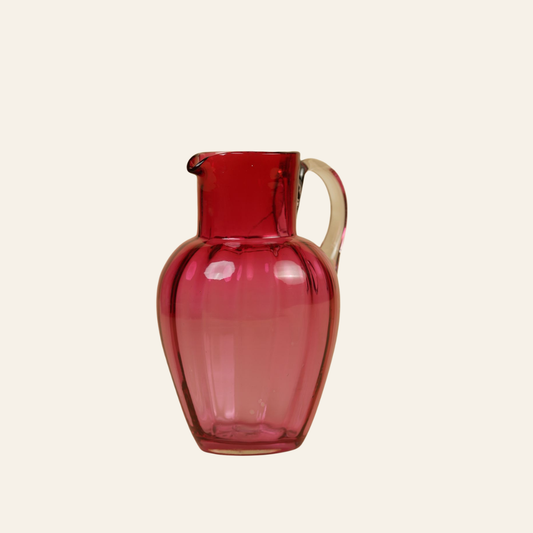 Vintage Cranberry Jug