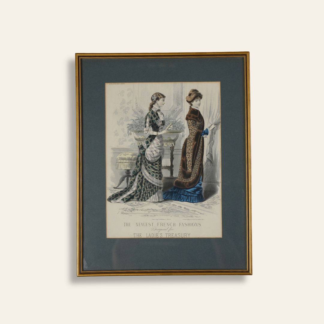 Victorian Fashion Plate — The Newest French Fashions, 1880