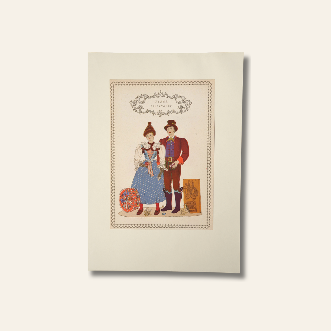 Austrian Folk Costume Print
